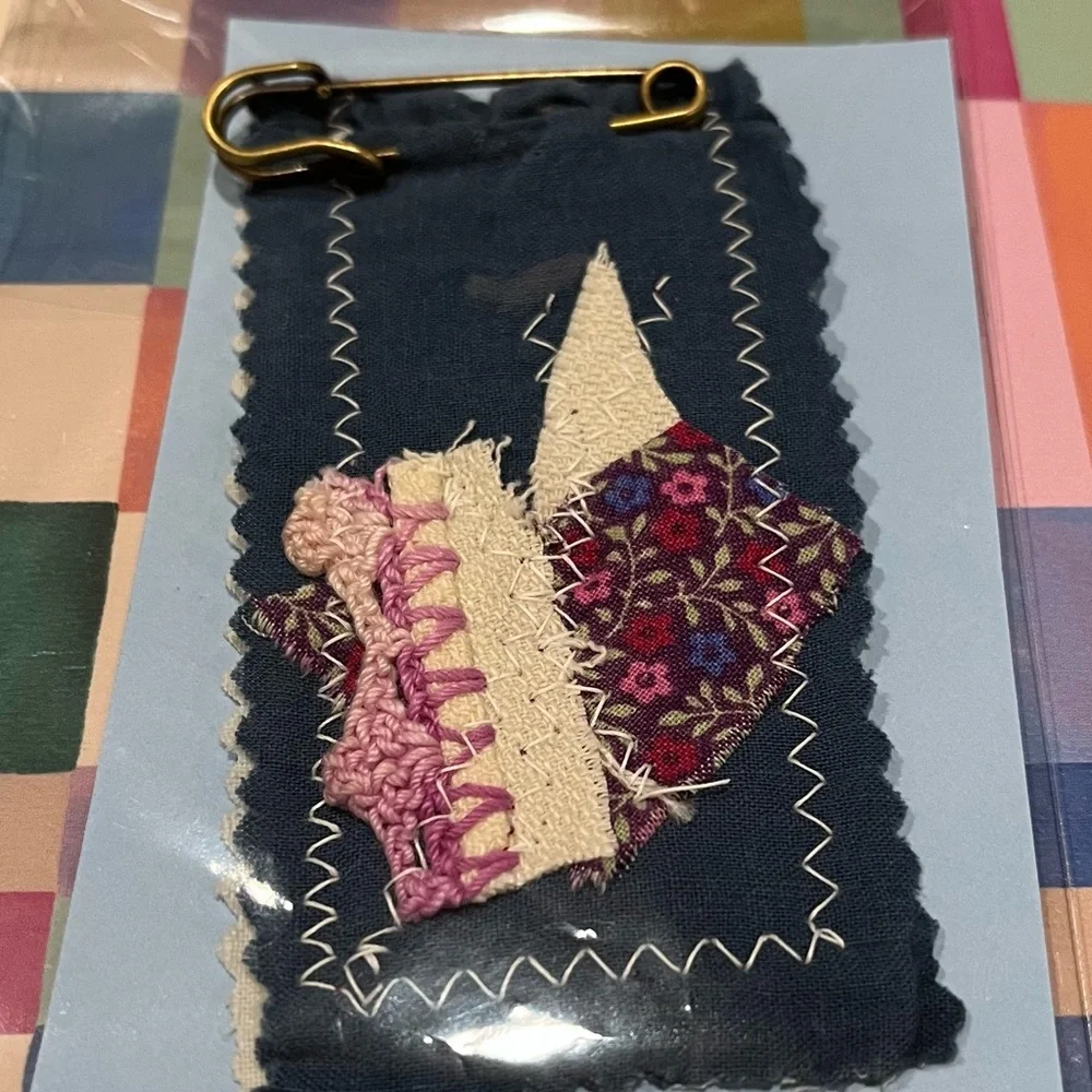 Handmade with Love navy quilted